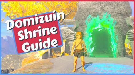 May 13, 2023 · Zelda ToTK Domizuin Shrine Walkthrough video guide shows you how to complete the Prone Pathway shrine in Tears of Kingdom.🔔 Subscribe: http://www.youtube.co... 
